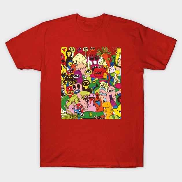 Cartoon monsters set T-Shirt by Choulous79